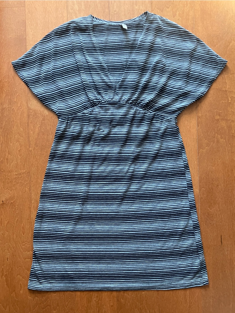 Gray and Black Coverup Summer Dress XS